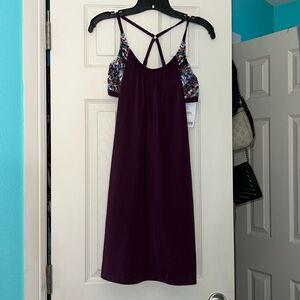 Athleta Purple athletic dress with adjustable straps